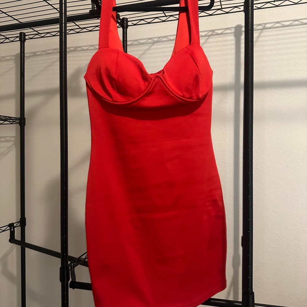 Lena Vibrant Red Dress